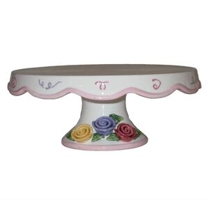 AVON Vtg 2005 " President's Club Celebration Cake Pedestal Plate- 10"